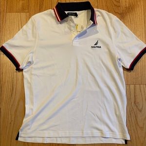 Nautica white polo shirt